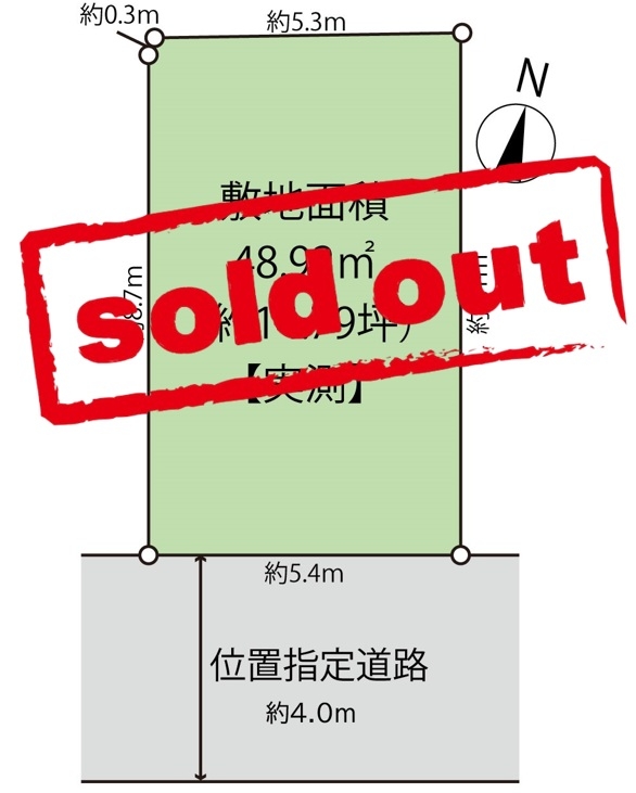 【ご成約】足立区保木間4丁目　土地[1]