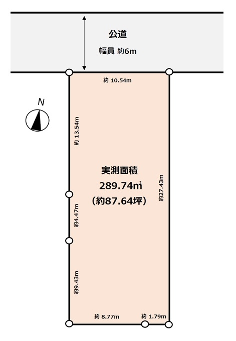草加市稲荷6丁目　土地[2]